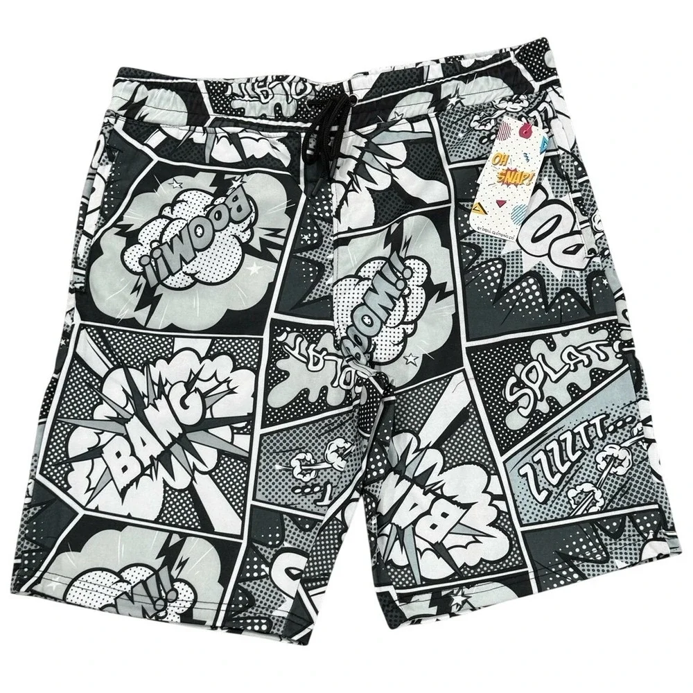 Oh Snap!‎ by Drill Men's Comic Print Shorts Size Large NWT
